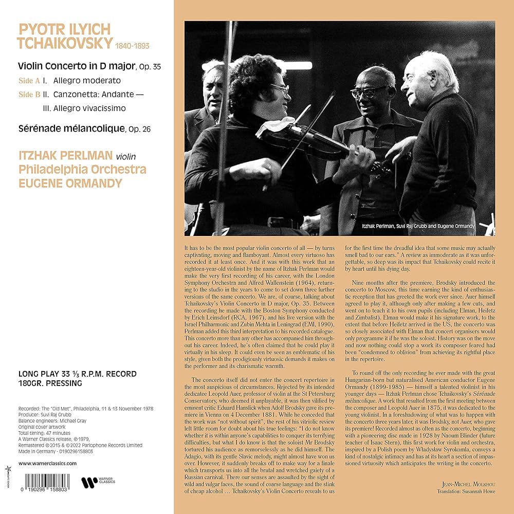 チャイコフスキー:ヴァイオリン協奏曲、ゆううつなセレナード(2015リマスター) [CD] Amazon.com: Tchaikovsky: Violin Concerto, Serenade
